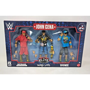 WWE Elite Collection John Cena Word Life 3-Figure Action Set Mattel NEW RARE